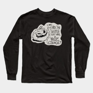 Judgemental Pumpkin Long Sleeve T-Shirt